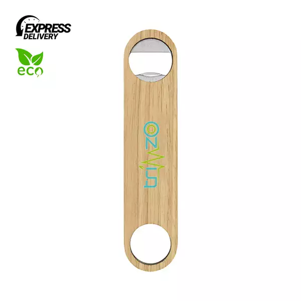 Branded Bamboo Bottle Opener