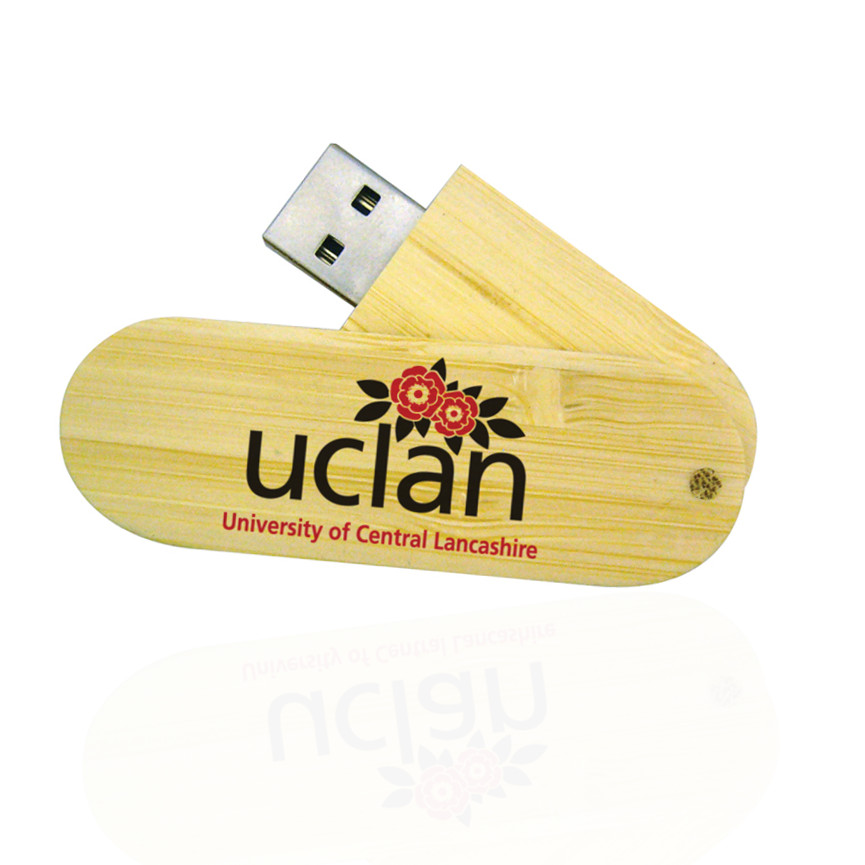 Eco Bamboo Twist Branded USB Stick