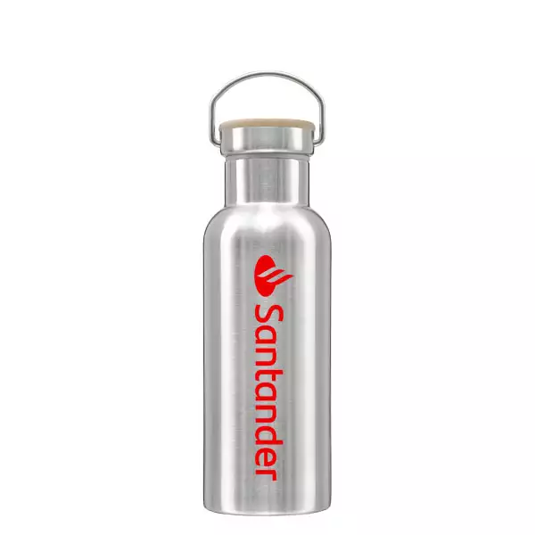 Promotional Water Bottles: Bamboo Stainless Steel Drinks Bottle