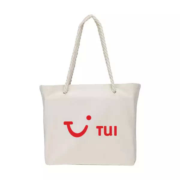 Promotional branded cotton beach bag