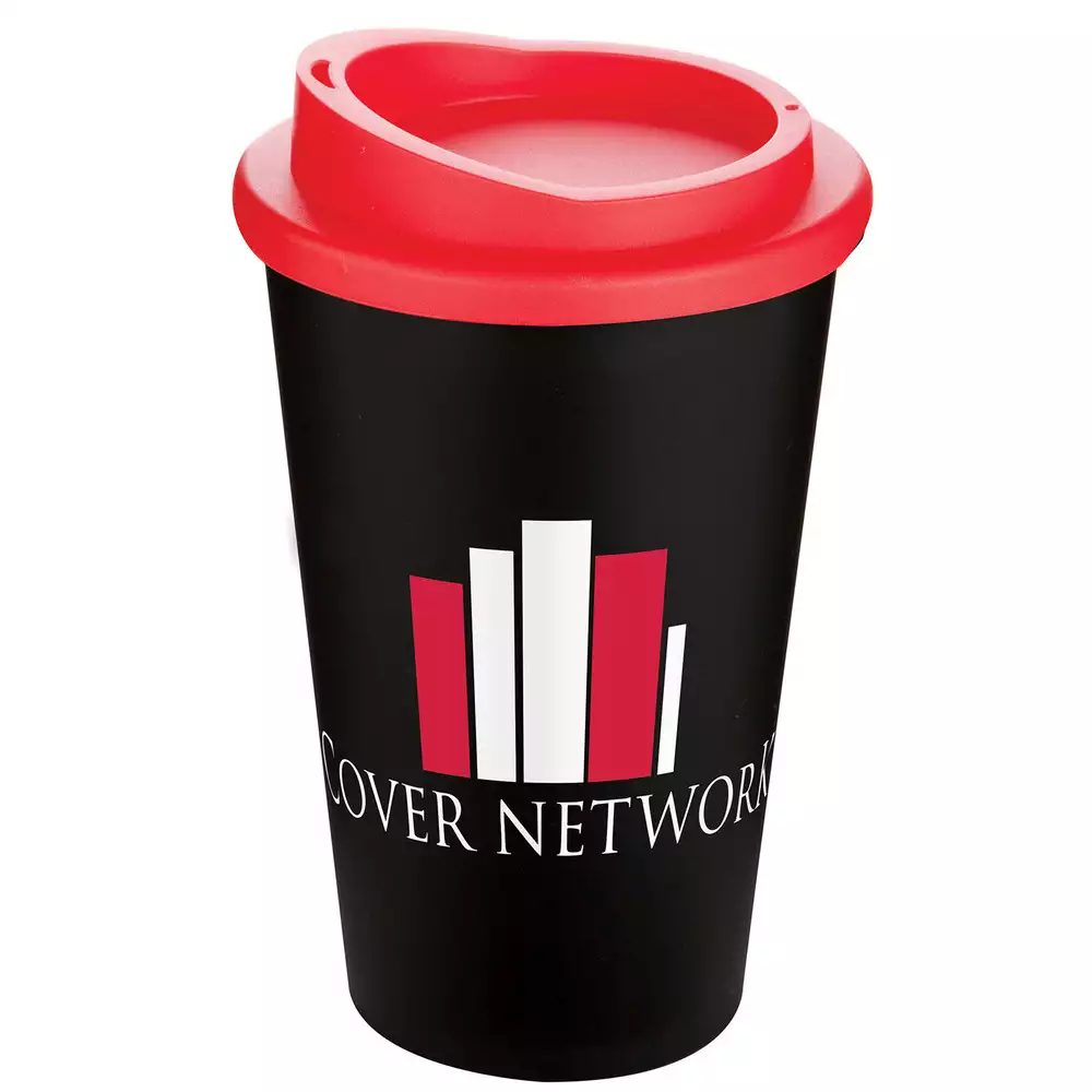 branded reusable coffee cup