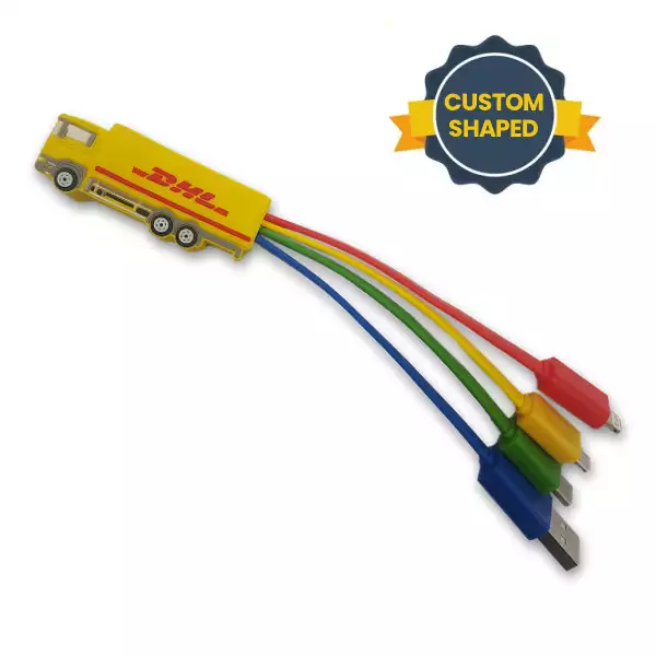 Custom Made Merchandise: custom shaped lorry charging lead