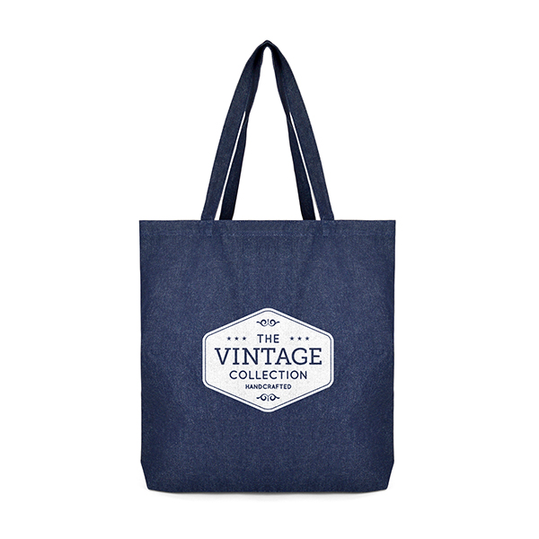 Express Branded Denim Tote Bag