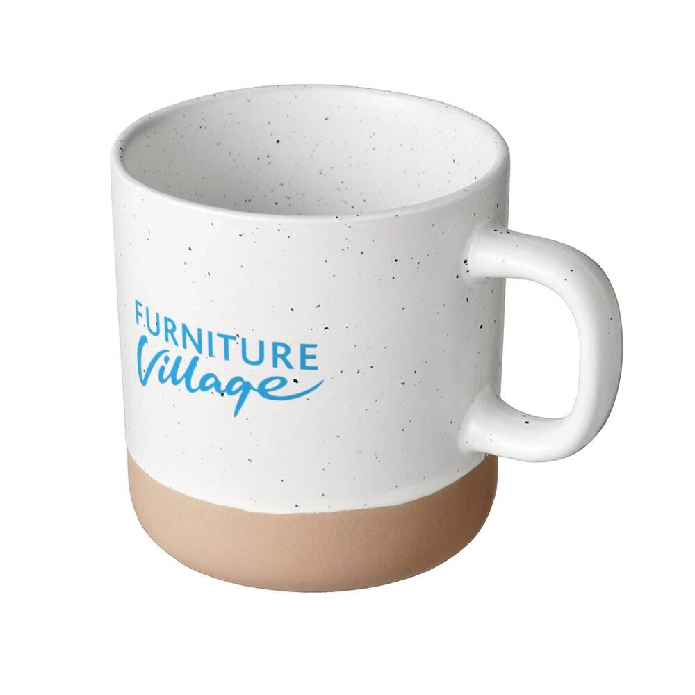 Branded Speckled Ceramic Mug with logo