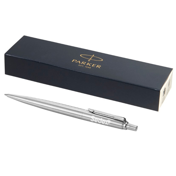 Metal branded Parker pen engraved with logo