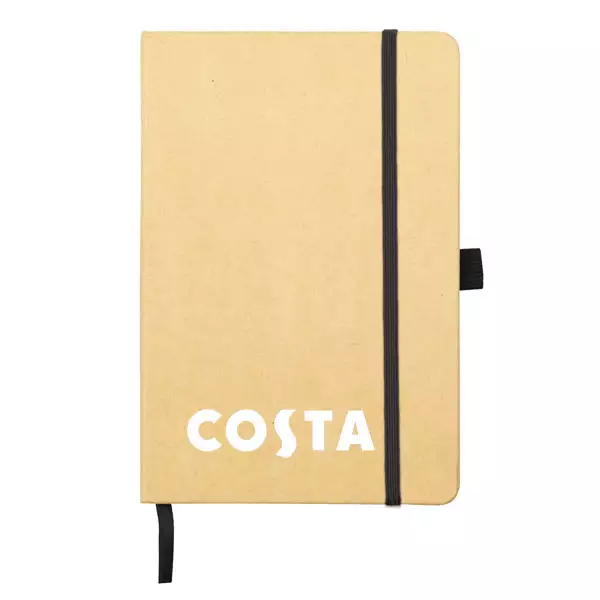 Recycled company branded notebook