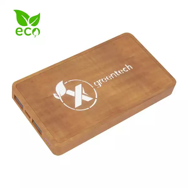 Light Up Wooden Wireless Power Bank