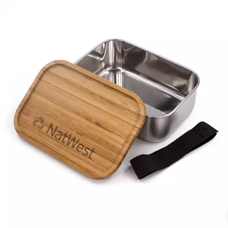 Branded eco-friendly lunchbox made from steel