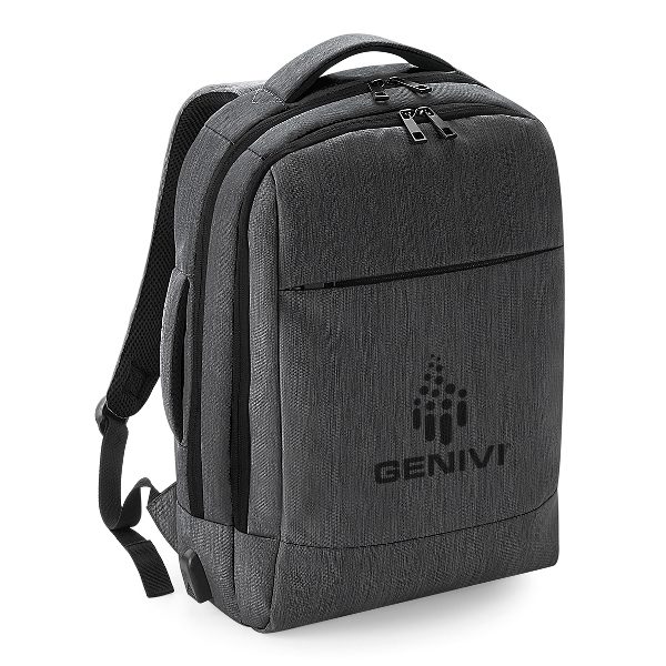 quadra branded laptop bag grey