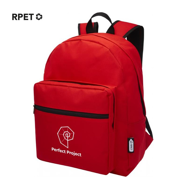 Recycled Logo Printed Backpack