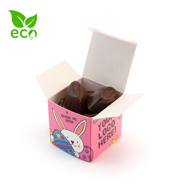 Dark Chocolate Salted Caramels Inside Logo Branded Box