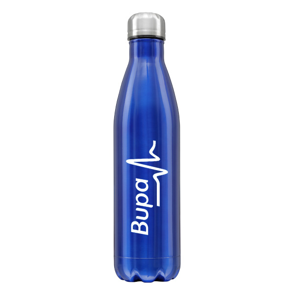 700ml blue Branded Stainless Steel Metal Water Bottle