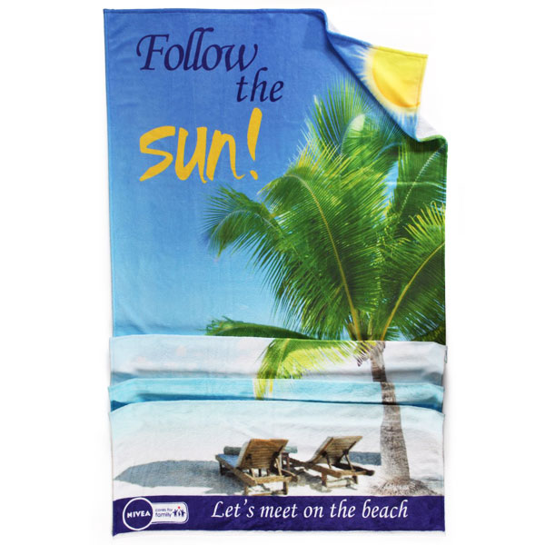 promotional beach towels printed with your design