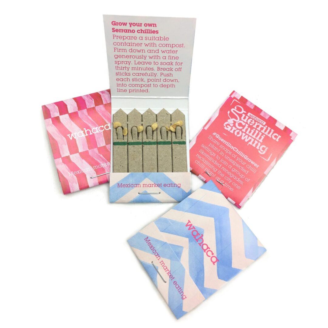 logo printed seed packets
