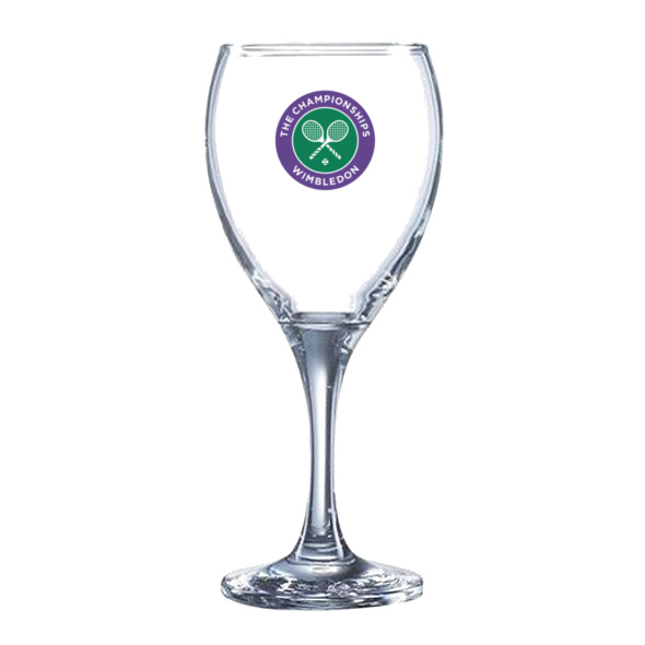 logo branded wine glass