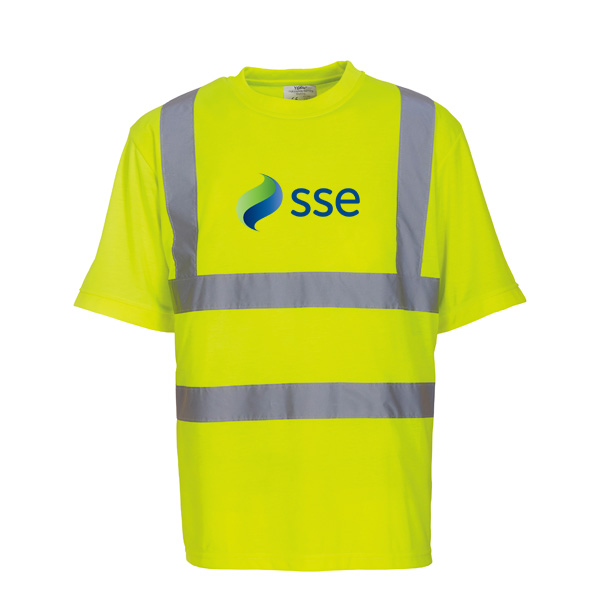 Branded Hi-Vis Short Sleeve T-shirt