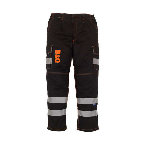Branded Hi-Vis Polycotton Cargo Trousers