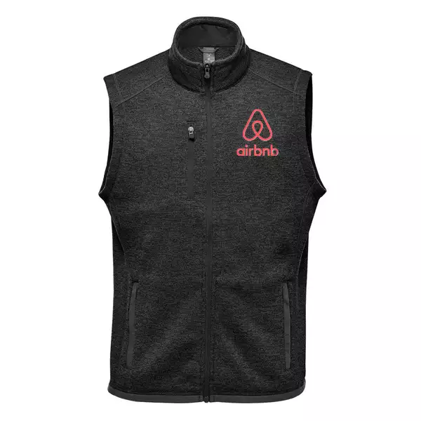 branded fleece vest