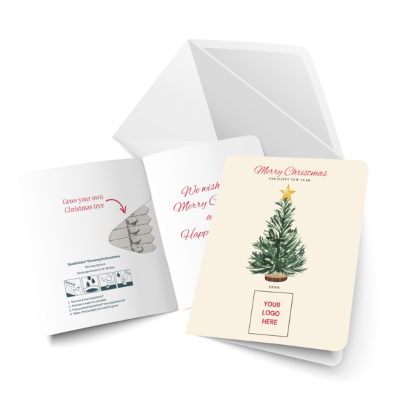 Logo Branded SeedStick Christmas Cards