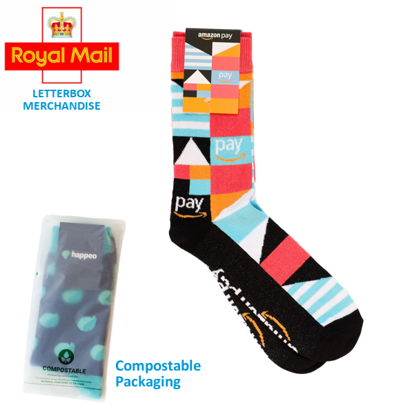 Corporate letterbox custom branded socks