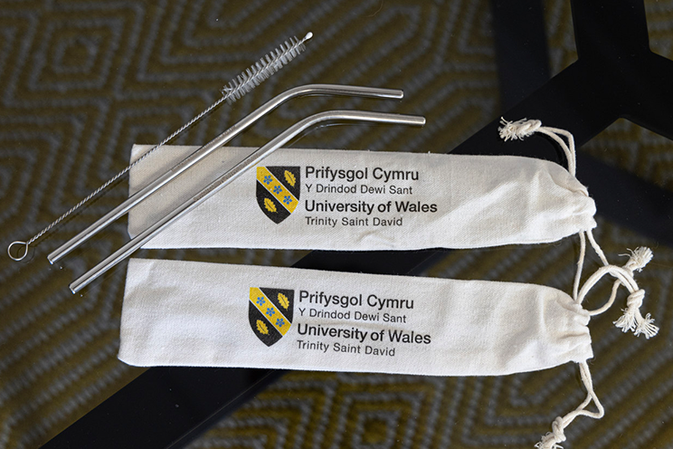 branded metal straws