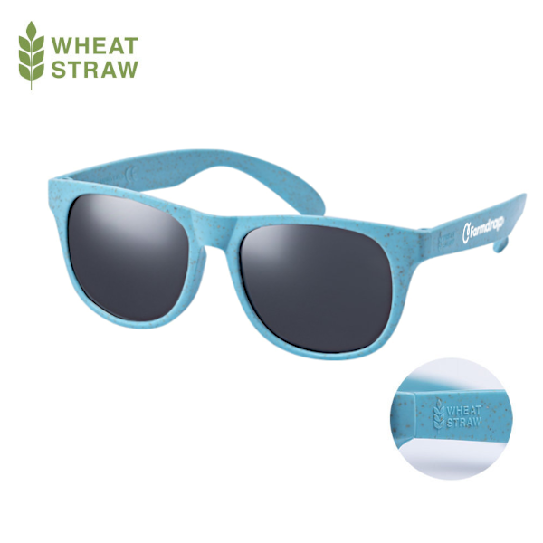 wheat straw custom printed sunglasses